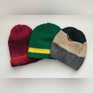 Knit Beanie Hat Bundle